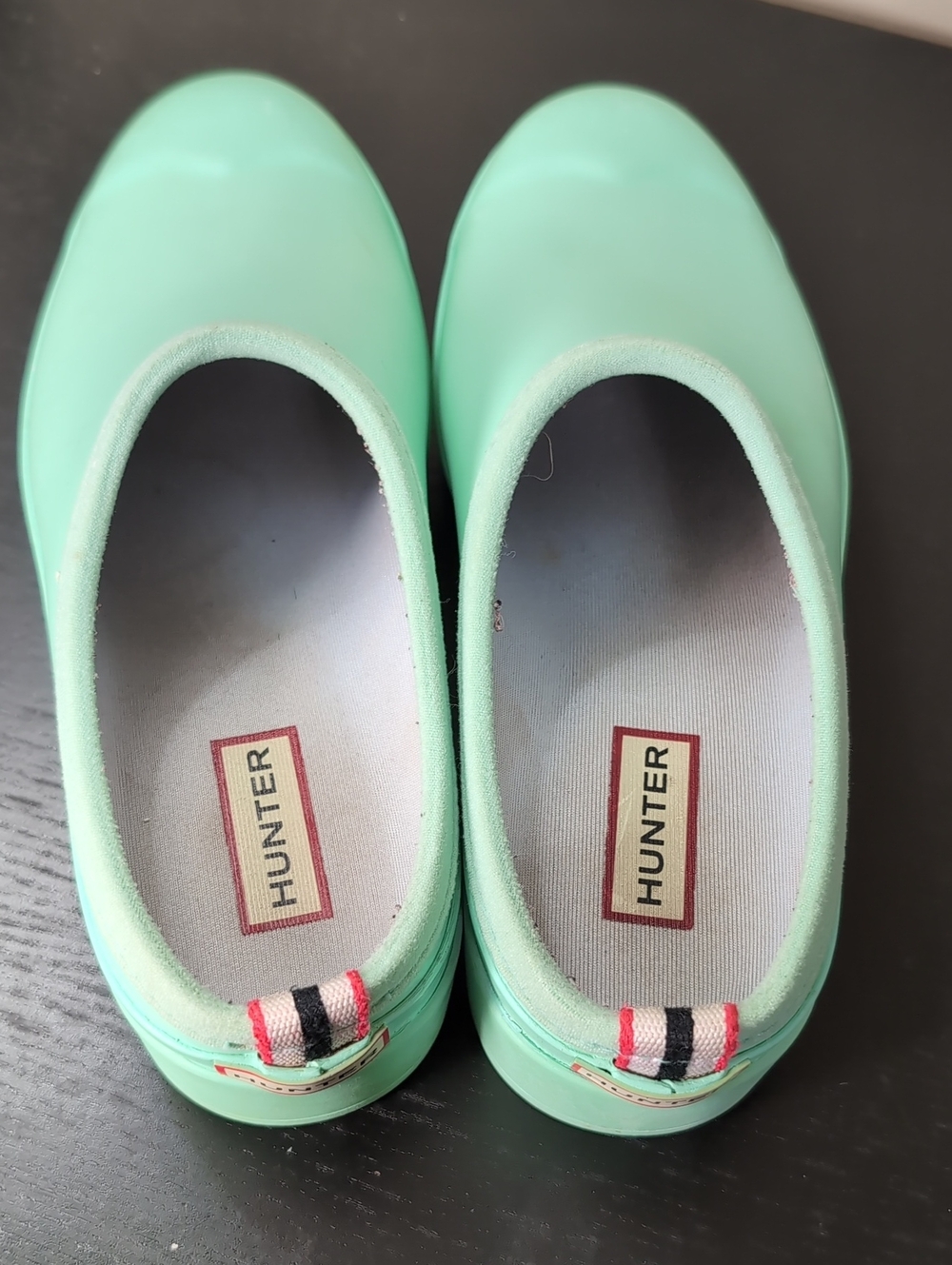 Hunter Original Play Clog in Wild Mint Size 6